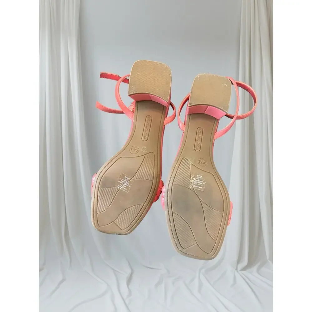 Liz Claiborne Refined Comfort Pink Ankle Stap Sandals 9.5M